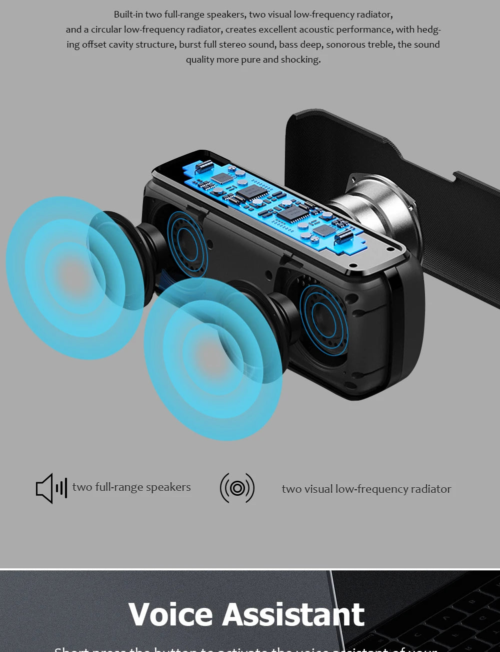 Xdobo X8 : Enceinte Bluetooth sans fil portable