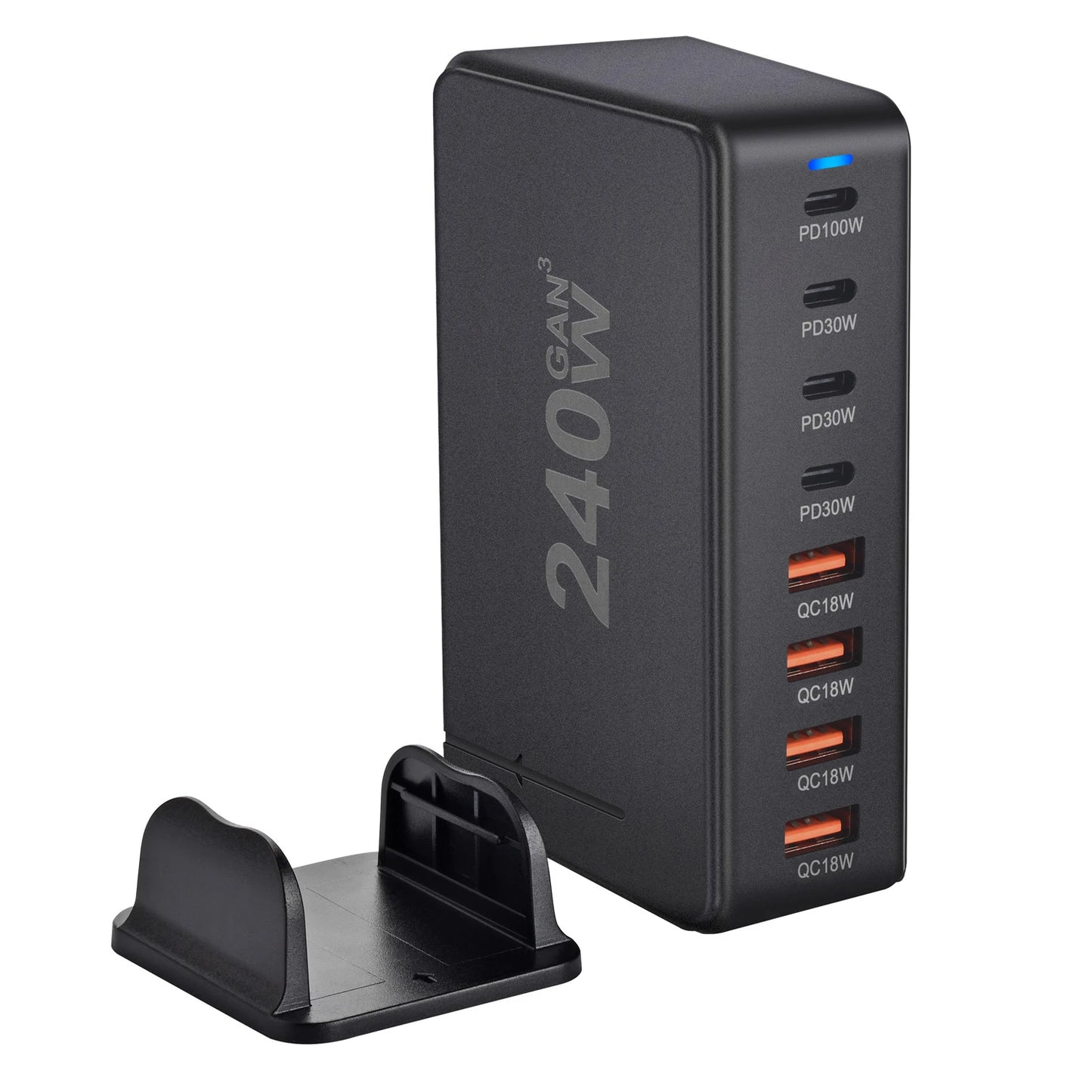 Chargeur GaN 240W 8 Ports USB-C PD – Charge Rapide pour Mobile et Appareils