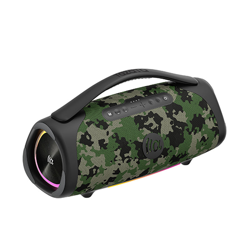 Enceinte Bluetooth Party Speaker 160W – Étanche IPX7, son ultra-puissant, autonomie 18h, design portable - Camo