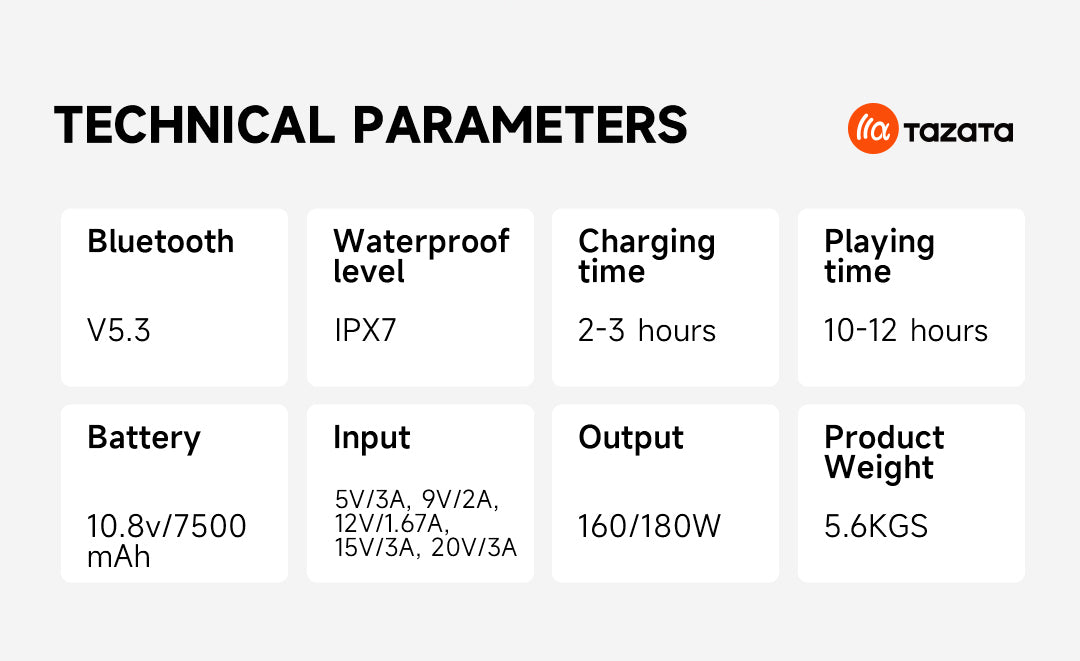 Enceinte Bluetooth Party Speaker 160W – Étanche IPX7, son ultra-puissant, autonomie 18h, design portable - Camo